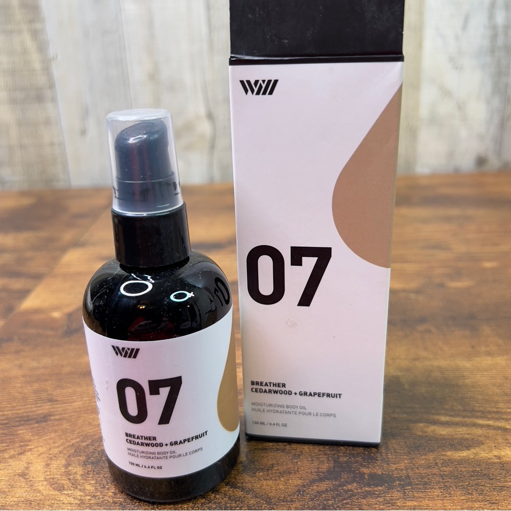 Way Of Will 07 Breather Cedarwood + Grapefruit Moisturizing Body Oil 4.4…